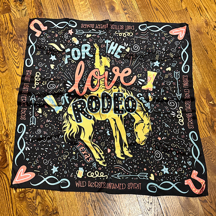For the Love of Rodeo – Limited Edition 100% Mulberry 2026 Silk Scarf
