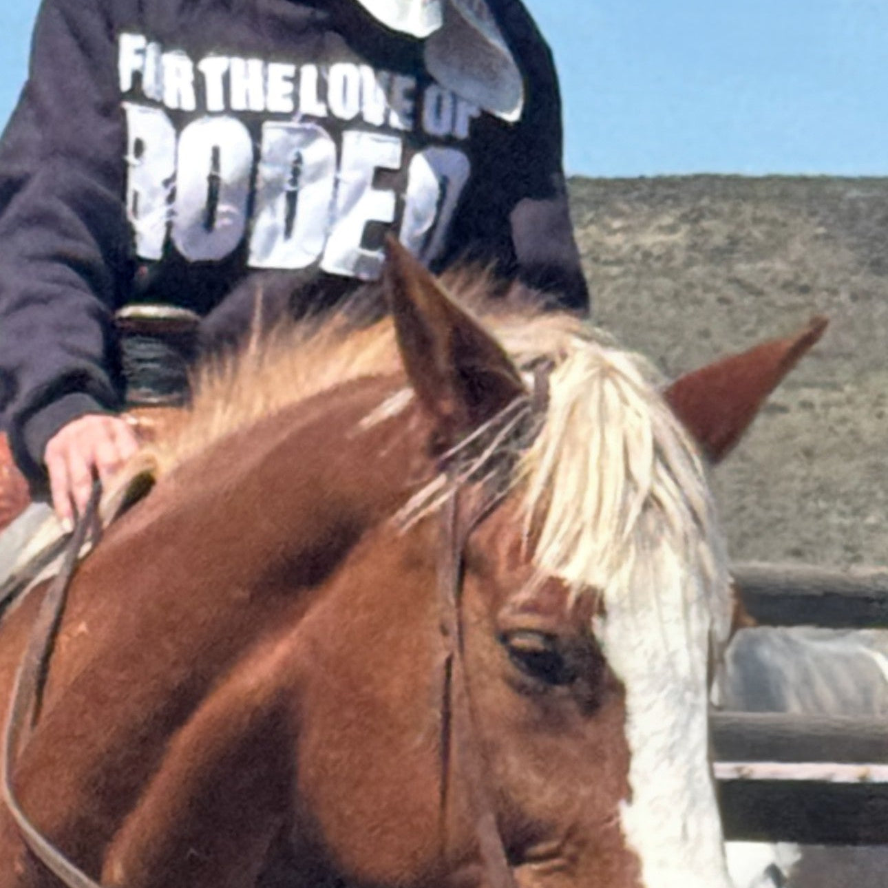 For the Love of Rodeo Limited Edition Mock Neck Pocketed Sweatshirt